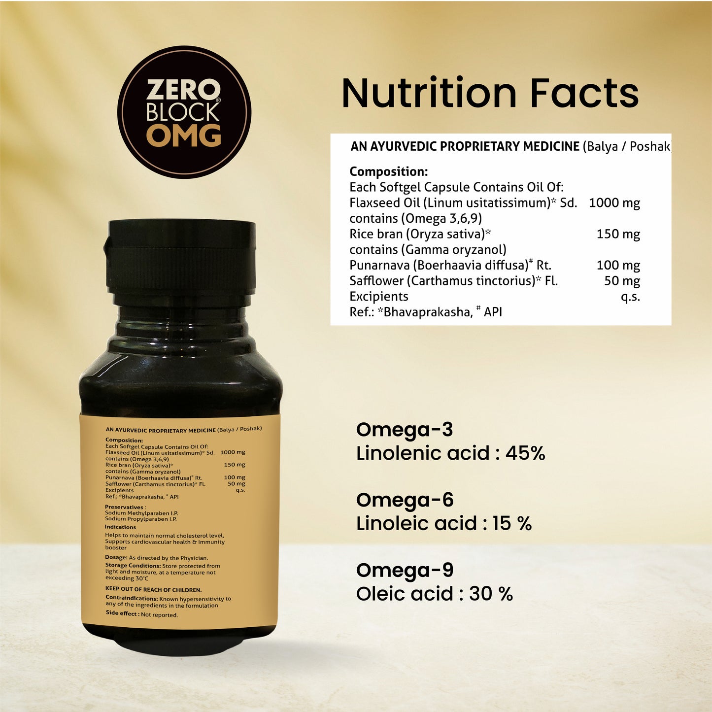 ZERO BLOCK OMG (60 capsules x 1000mg)