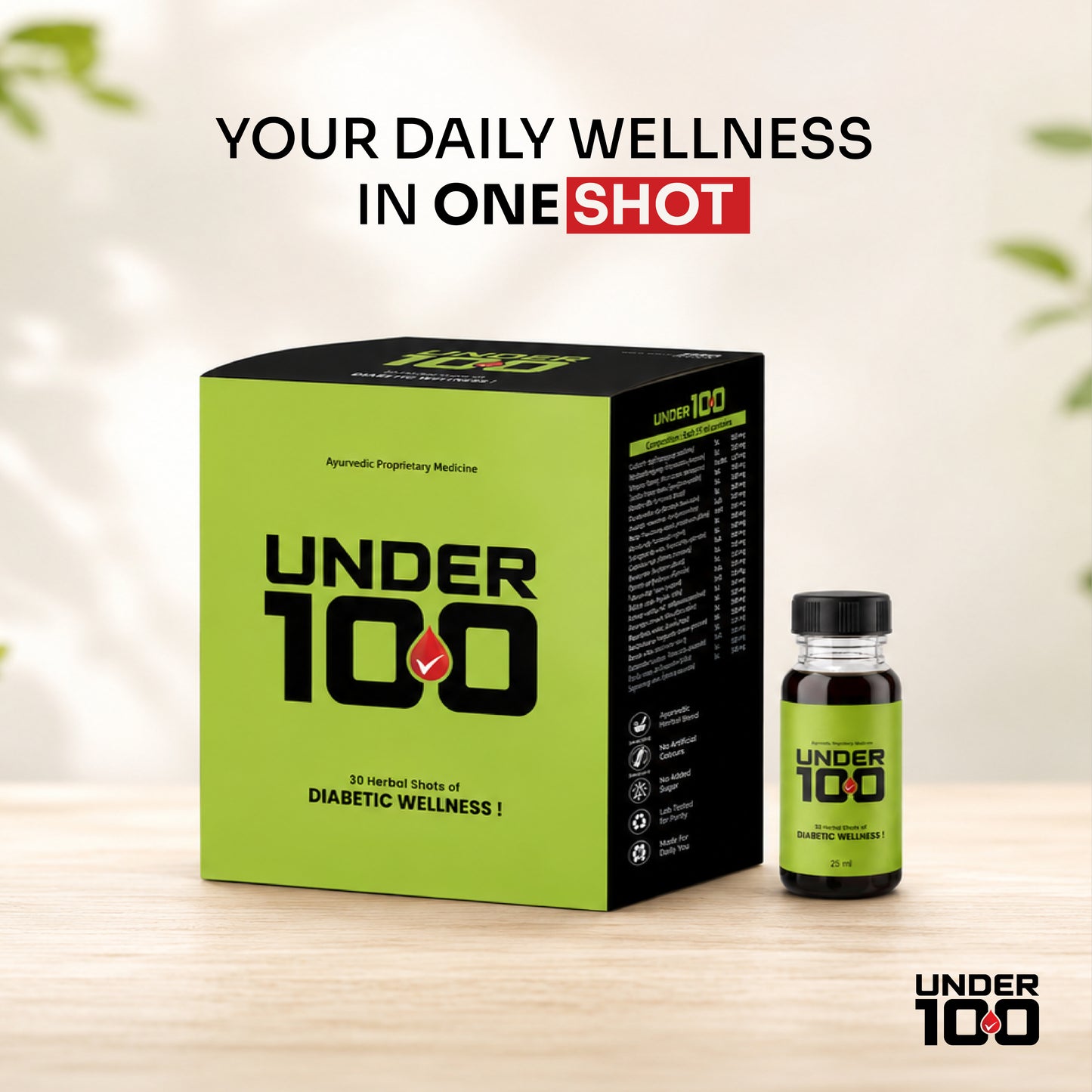 Under100 - Diabetic wellness shots