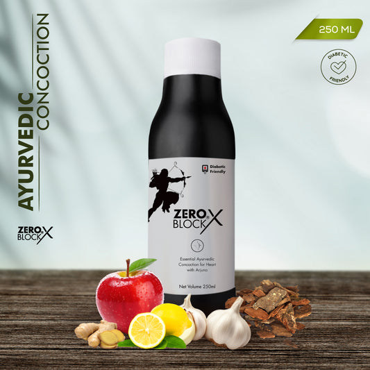 ZERO BLOCK X - Diabetic-Friendly Proven Ayurvedic Concoction for Heart Care - 250ml