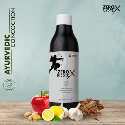 ZERO BLOCK X-Diabetic-Friendly Proven Ayurvedic Concoction for Heart Care-500ml