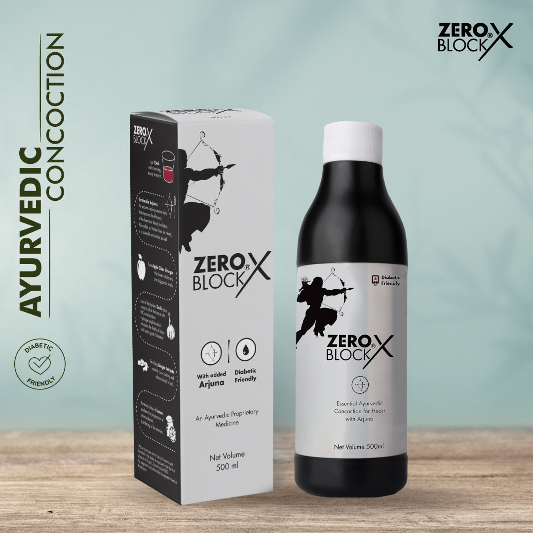 ZERO BLOCK X-Diabetic-Friendly Proven Ayurvedic Concoction for Heart Care-500ml