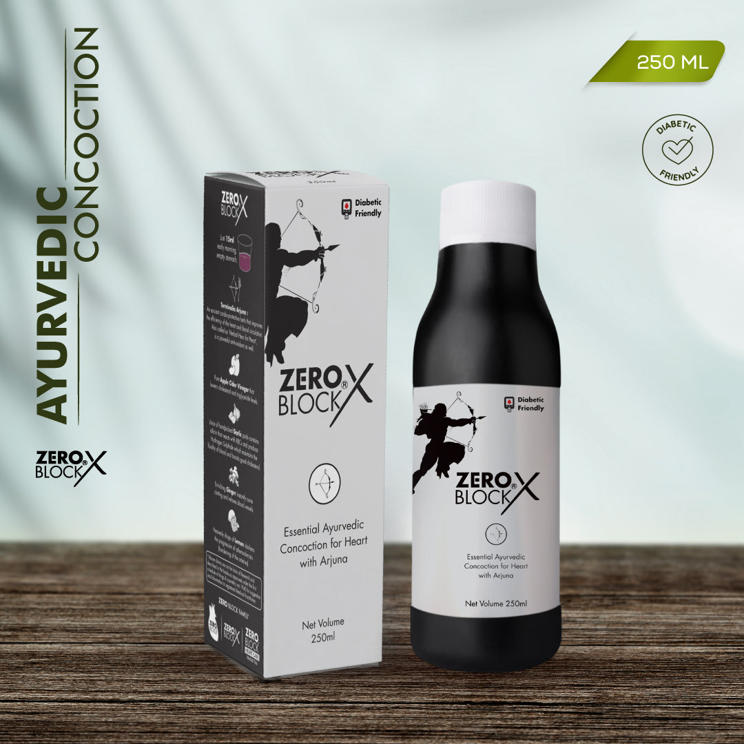 ZERO BLOCK X - Diabetic-Friendly Proven Ayurvedic Concoction for Heart Care - 250ml