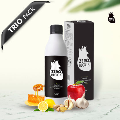 Zero Block, Zero Block X and Tisane Premix Heart Care Herbal Tea Trio Pack