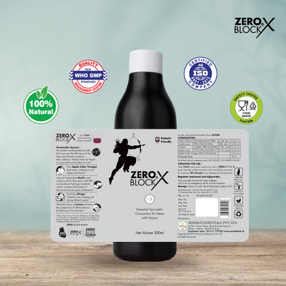 ZERO BLOCK X-Diabetic-Friendly Proven Ayurvedic Concoction for Heart Care-500ml